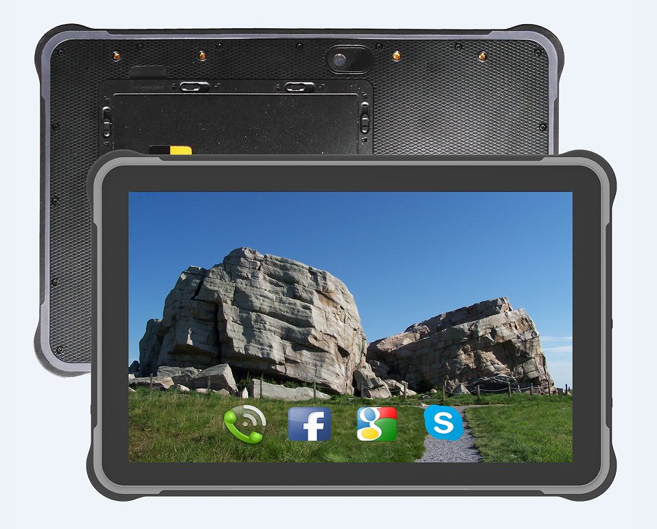 WRB T11 Pro Max rugged tablet, front and back